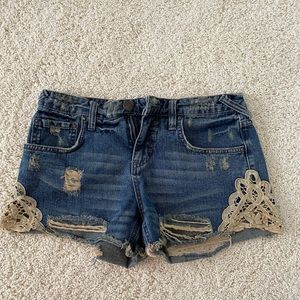 Free People Denim Shorts Size 26